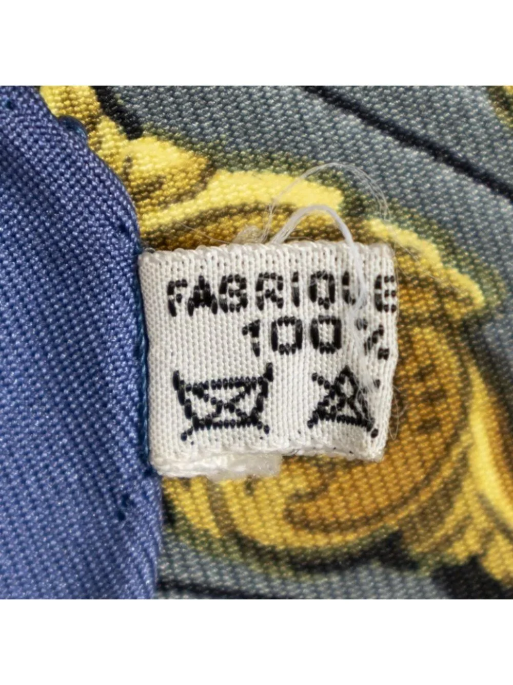 Hermes Scarf Navy White Gray Twill Silk